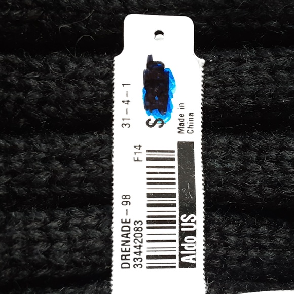 Aldo Jeweled Beaded Black Knit Turband Headband OS - Picture 5 of 10